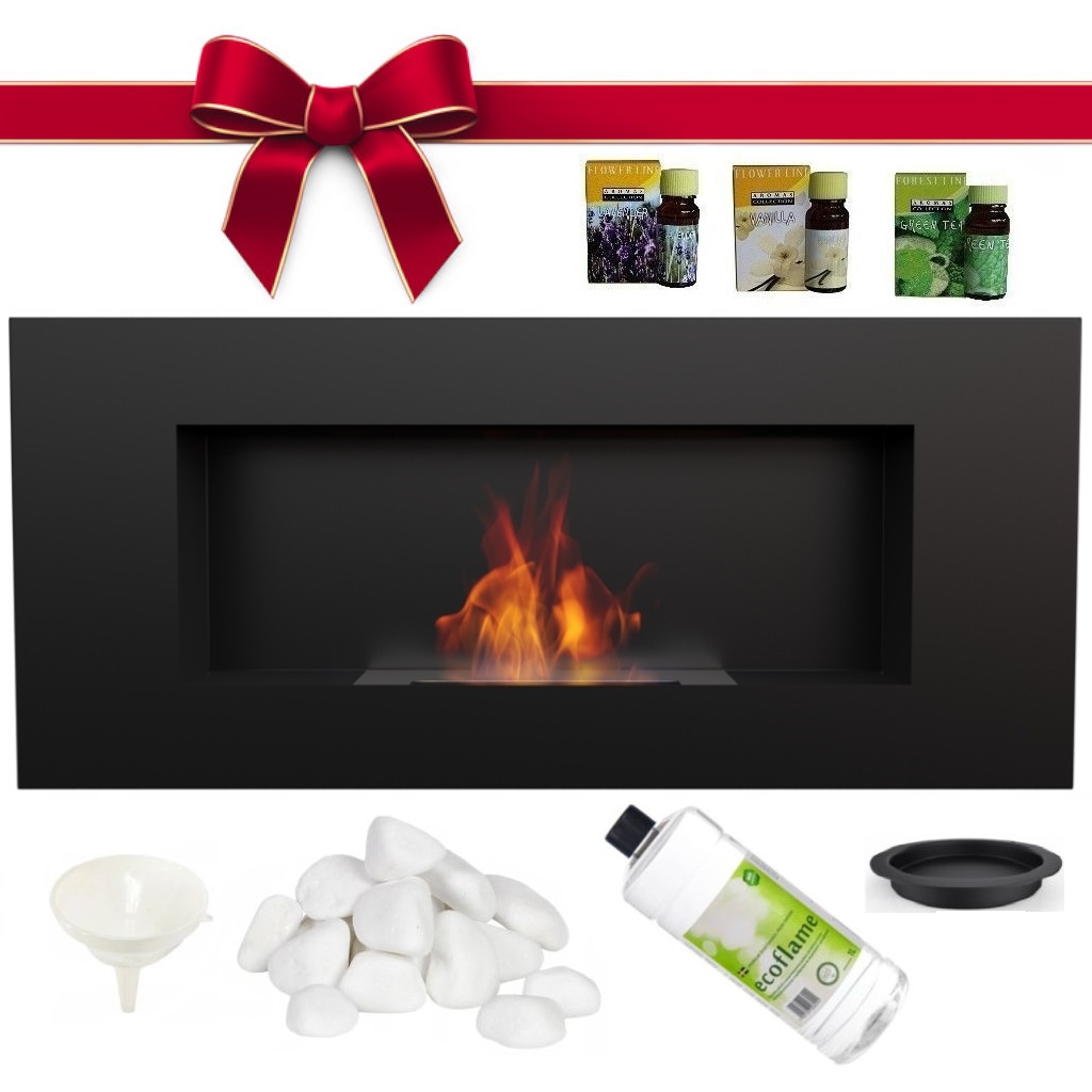 Bio Ethanol Fireplace 900x400 Wall Mounted Design Eco Fire Burner