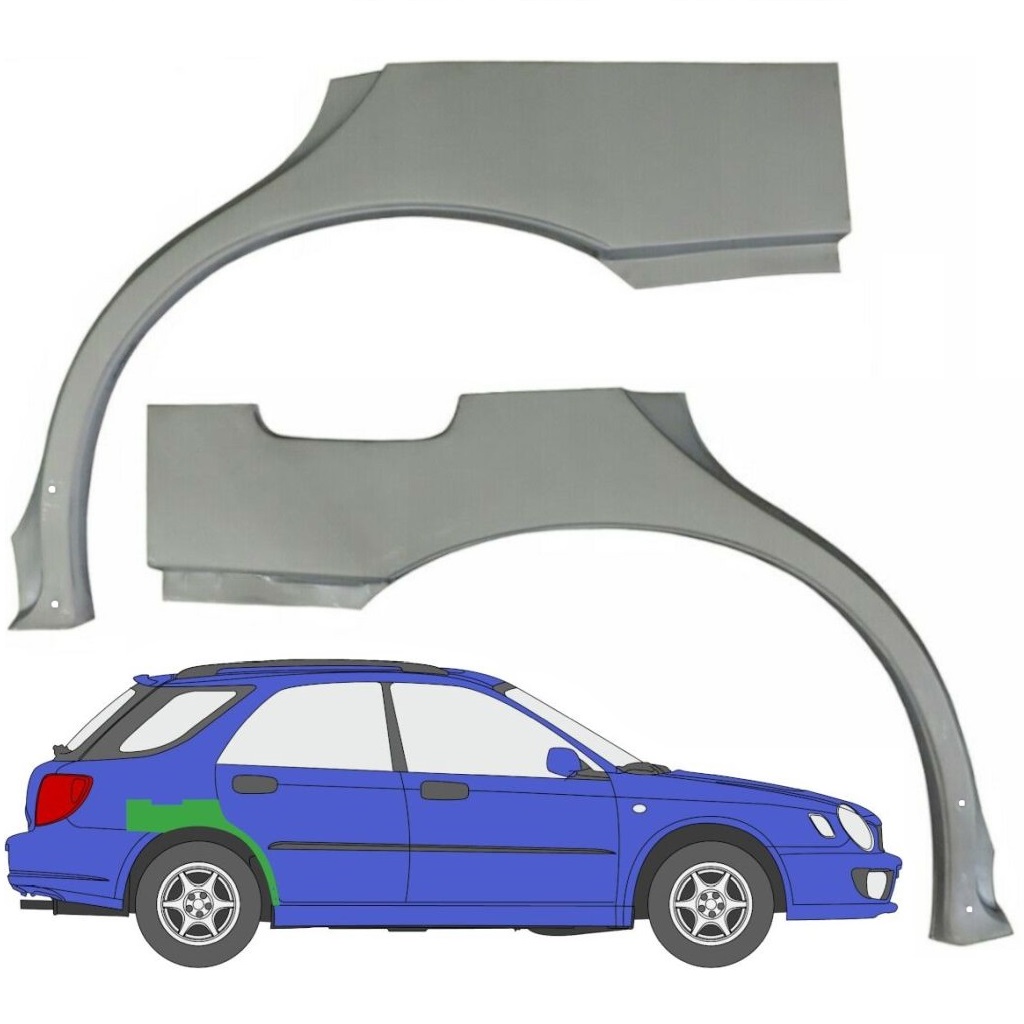 subaru impreza rear quarter panel replacement