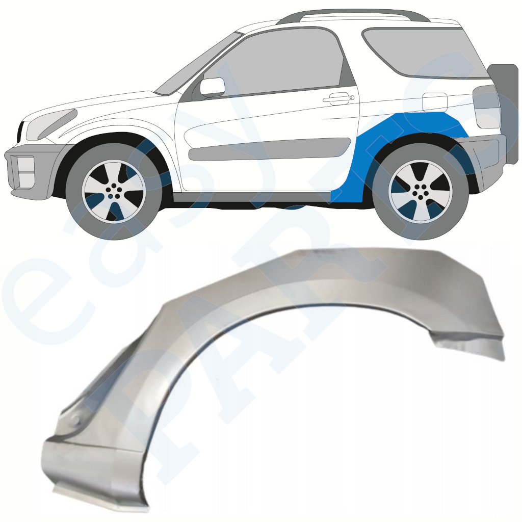 TOYOTA RAV4 2000-2005 3 DOOR REAR WHEEL ARCH REPAIR PANEL REAR