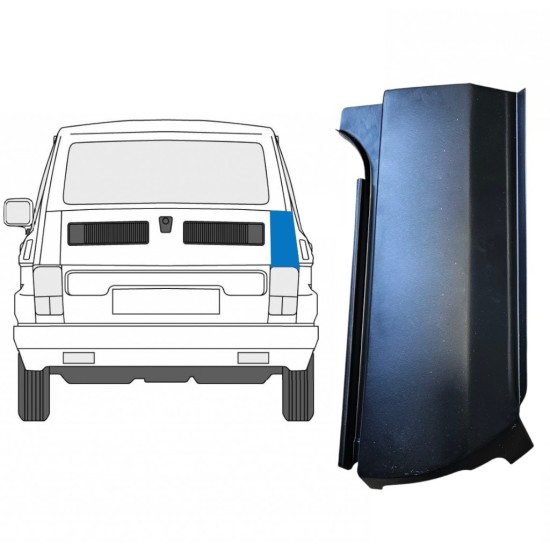 Rear corner repair panel for Fiat 126p 1972-2000 / Right 14959