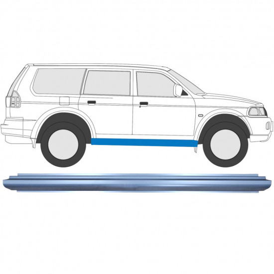 Sill repair panel for Mitsubishi Pajero Sport 1996-2008 / Left = Right (symmetrical) 9066