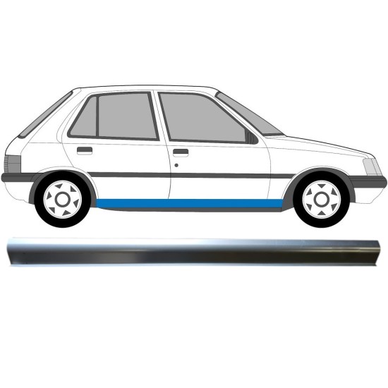 Lower sill repair panel for Peugeot 205 1983-1998 / Left = Right (symmetrical) 16057