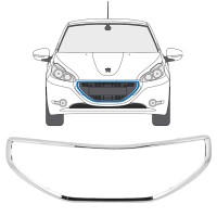 Radiator grille frame for Peugeot 208 2012-2015 16197