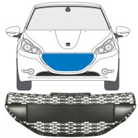Grille for Peugeot 208 2012-2015 16196