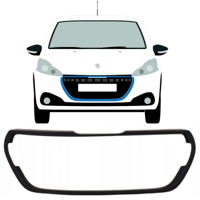 Radiator grille frame for Peugeot 208 2015-2019 16199