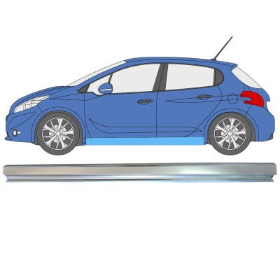 Sill repair panel for Peugeot 208 2012-2019 / Left 16314