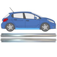 Sill repair panel for Peugeot 208 2012-2019 / Left+Right / Set 16315