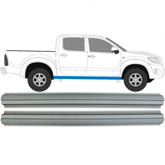 TOYOTA HILUX 2005-2015 SILL REPAIR PANEL / RIGHT = LEFT / SET