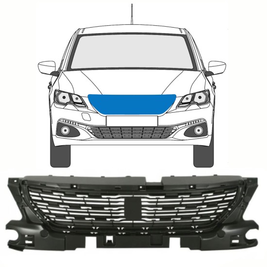 Grille for Peugeot 301 2017- 16251