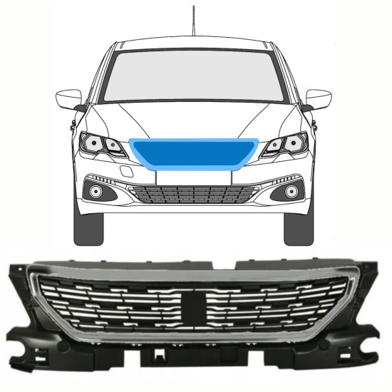Grille for Peugeot 301 2017- / Set 8499