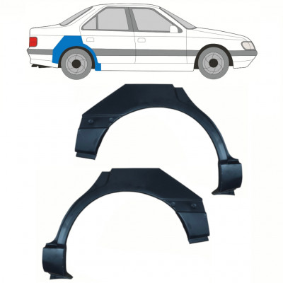 PEUGEOT 405 1987-1996 REAR WHEEL ARCH / SET