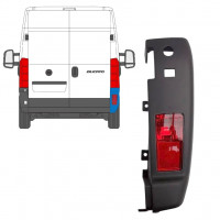 Rear bumper corner with lamp for Fiat Ducato 2006-2018 / Right /  10077