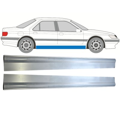 Lower sill repair panel for Peugeot 605 1989-1999 / Left+Right / Set 15219