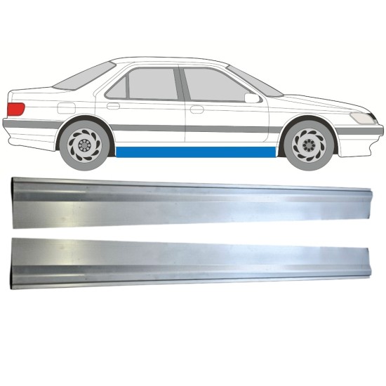 Lower sill repair panel for Peugeot 605 1989-1999 / Left+Right / Set 15219