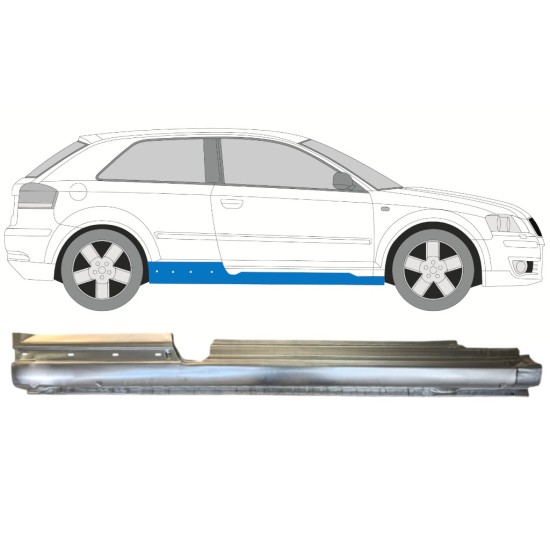Full sill repair panel for Audi A3 8P 2003-2012 / Right 14561