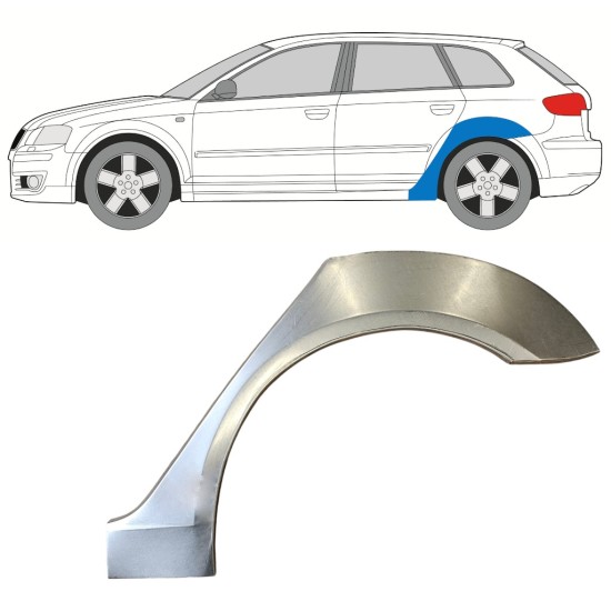 Rear wing repair panel for Audi A3 8P 2003-2012 / Left 15209