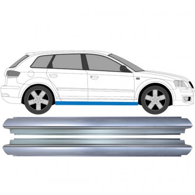 Sill repair panel for Audi A3 8P 2003-2012 / Left = Right (symmetrical) / Set 9975