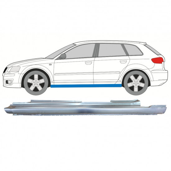 Full sill repair panel for Audi A3 8P 2003-2012 / Left 7611