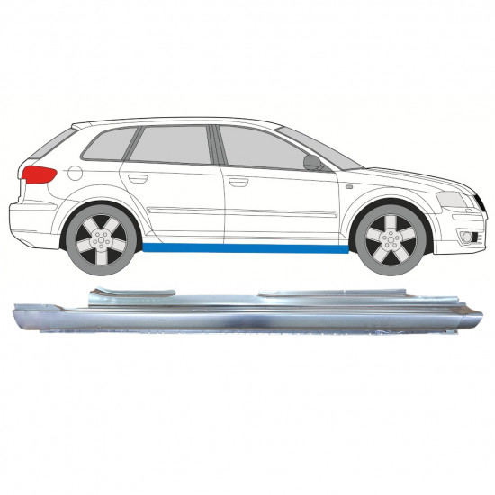 Full sill repair panel for Audi A3 8P 2003-2012 / Right 7610