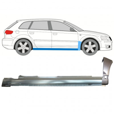 AUDI A3 8P 2003-2012 5 DOOR SILL REPAIR PANEL + FRONT WING PANEL / RIGHT 