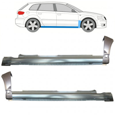 AUDI A3 8P 2003-2012 5 DOOR SILL REPAIR PANEL + FRONT WING PANEL / LEFT + RIGHT