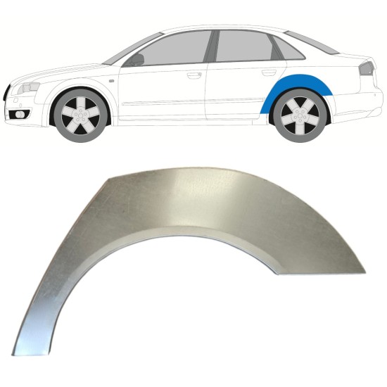 Rear wing repair panel for Audi A4 B7 2004-2007 / Left 14744