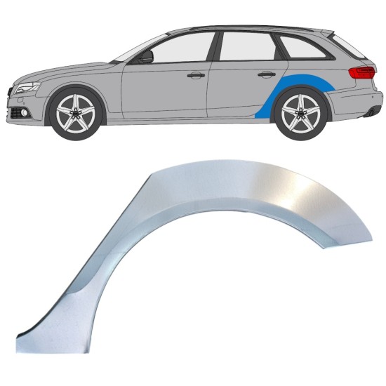 Rear wing repair panel for Audi A4 B8 2007-2016 / Left 16323
