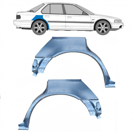 Rear wing repair panel for Honda Accord 1989-1993 / Left+Right / Set 9584