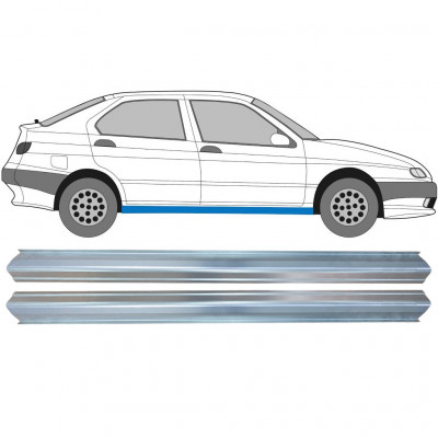 Sill repair panel for Alfa Romeo 145/146 1994-2000 / Left = Right (symmetrical) / Set 10616