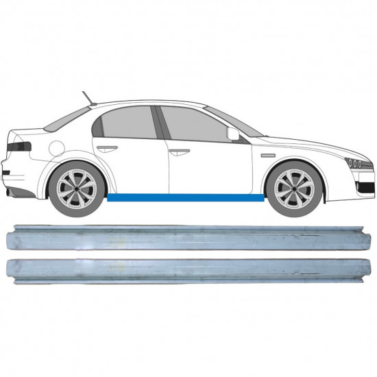 Sill repair panel for Alfa Romeo 159 2005-2012 / Left = Right (symmetrical) / Set 10654