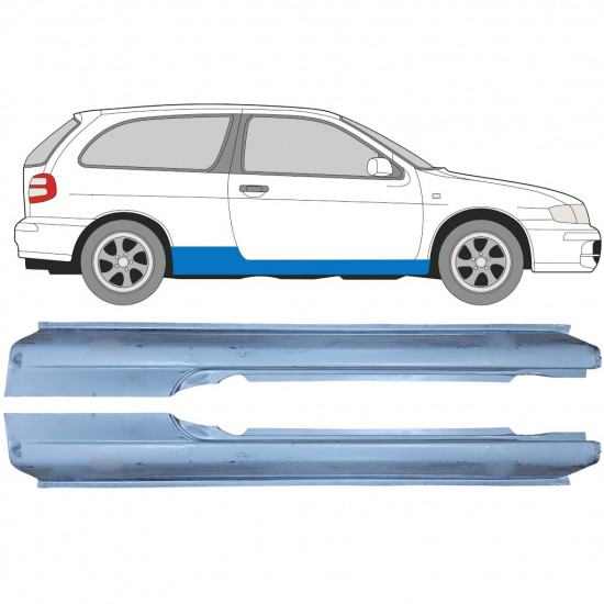 Sill repair panel for Nissan Almera 1995-2000 / Left+Right / Set 10608