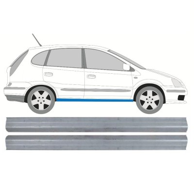 Sill repair panel for Nissan Almera Tino 2000-2006 / Left = Right (symmetrical) / Set 10649