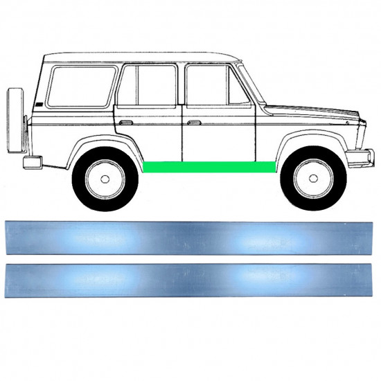 Middle inner sill repair panel for Aro 246 1972-2006 / Set 11853