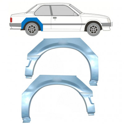 Rear wing repair panel for Opel Ascona C / Vauxhall Cavalier 1981-1988 / Left+Right / Set 9704