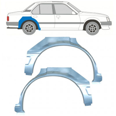 Rear wing repair panel for Opel Ascona C / Vauxhall Cavalier 1981-1988 / Left+Right / Set 9705