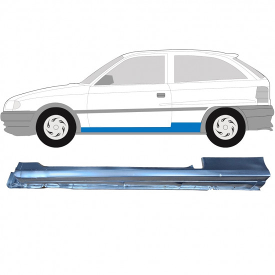 Sill repair panel for Opel Astra 1991-2002 / Left 6869