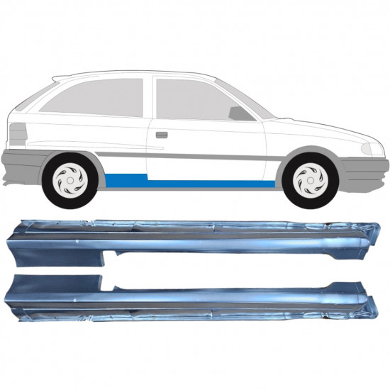 Sill repair panel for Opel Astra 1991-2002 / Left+Right / Set 9448