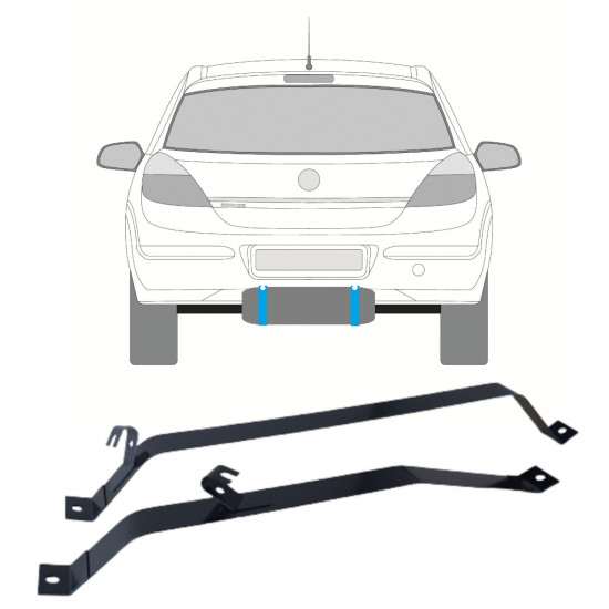 OPEL ASTRA H 2003-2012 FUEL TANK STRAPS