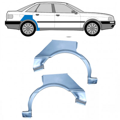 Rear wing repair panel for Audi 80 B3 1986-1991 / Left+Right / Set 6426