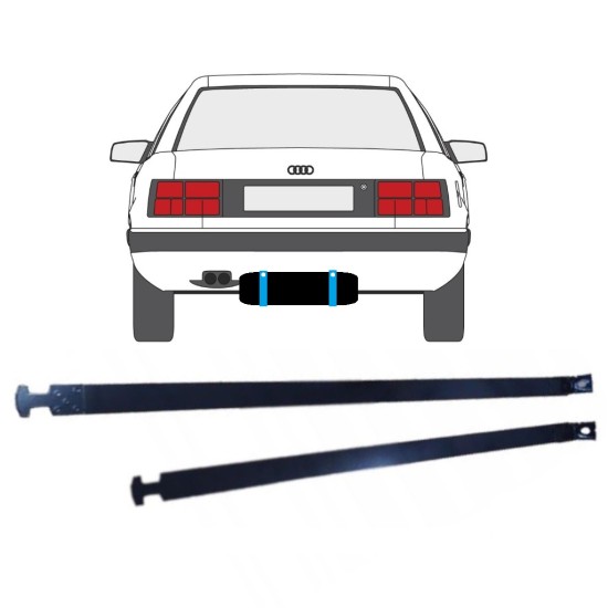 Fuel tank straps for Audi 100 C3 1982-1990 14955