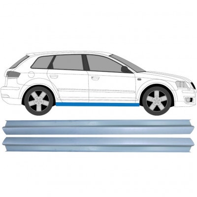 Sill repair panel for Audi A3 8P 2003-2012 / Left = Right (symmetrical) / Set 9492