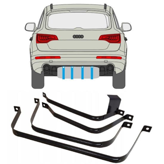 Fuel tank straps for Audi Q7 2005-2015 15029