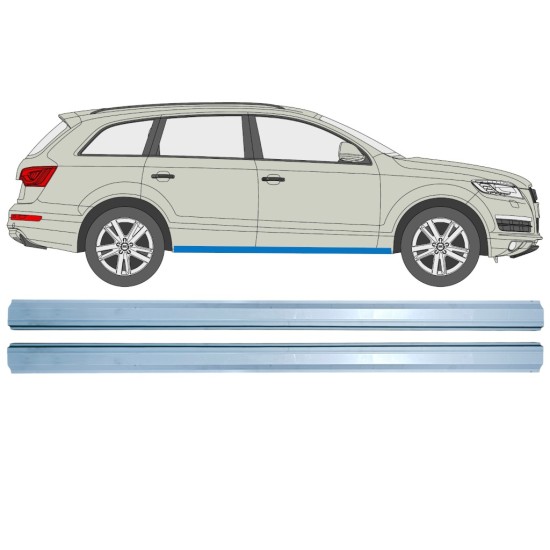 Sill repair panel for Audi Q7 2005-2015 / Left+Right / Set 14989