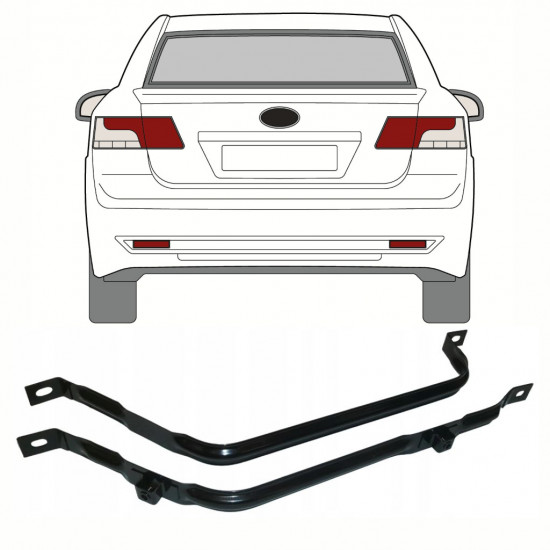 Fuel tank straps for Toyota Avensis 2008-2012 9389