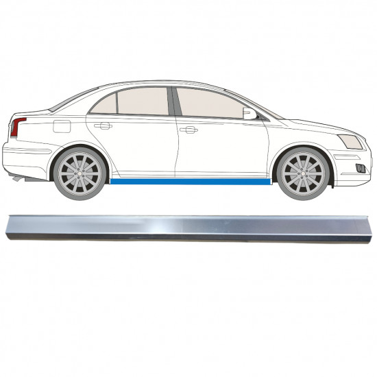 Lower sill repair panel for Toyota Avensis T25 2003-2008 / Left = Right (symmetrical) 12865