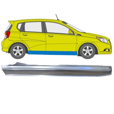 Full sill repair panel for Chevrolet Aveo 2006-2011 / Right / HATCHBACK 14555