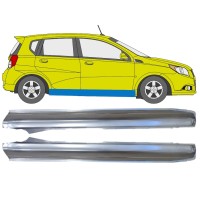 Full sill repair panel for Chevrolet Aveo 2006-2011 / Left+Right / HATCHBACK / Set 14557