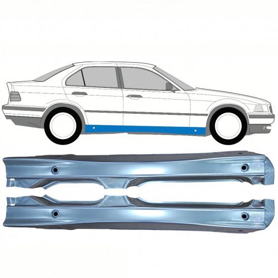 Full sill repair panel for BMW 3 E36 1990-2000 / Left+Right / Set 10856