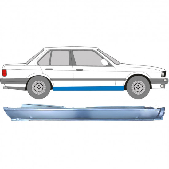 BMW 3 E30 1982-1994 4 DOOR FULL SILL REPAIR PANEL / RIGHT