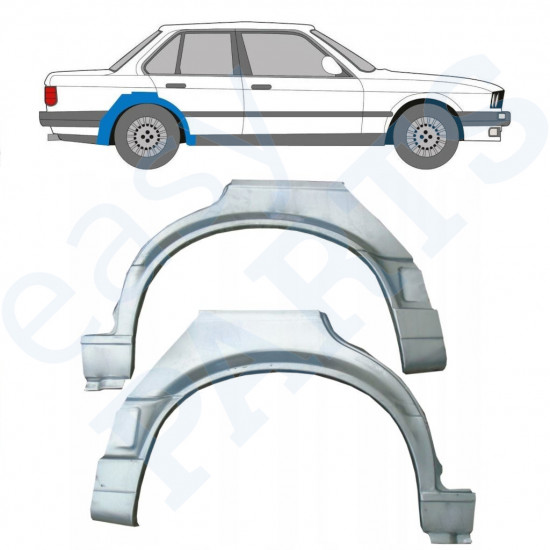 BMW 3 E30 1987-1994 4 DOOR REAR WHEEL ARCH / SET